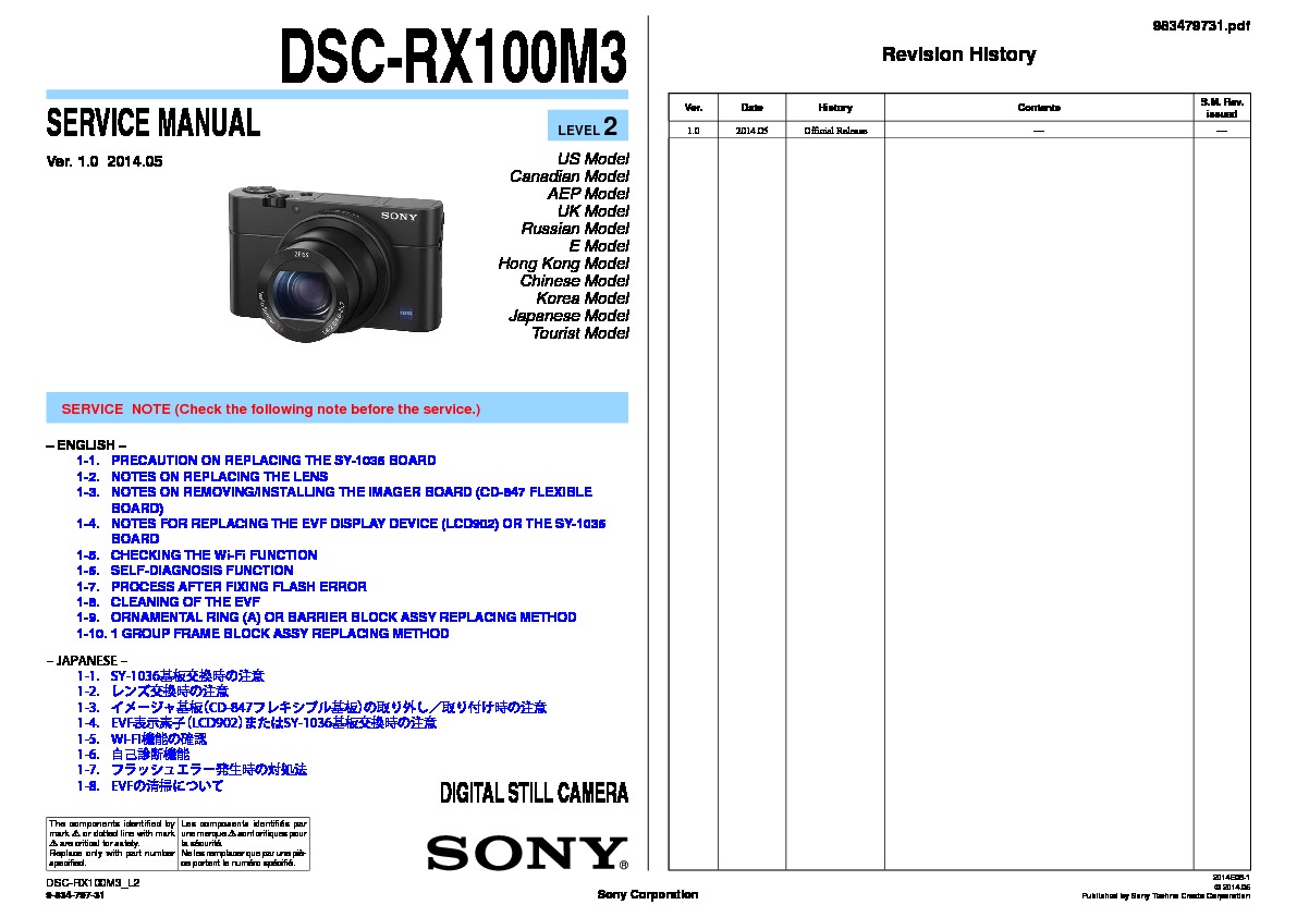Sony Rx100 Manual Download